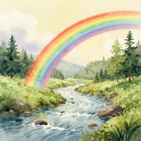 Радужный пейзаж