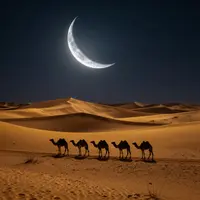 Səhra dəvə karvanı