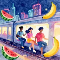 دوستان در قطار