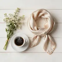 Huzurlu kahve flatlay