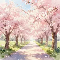 Spokojna wiosenna ścieżka