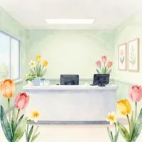 ตกแต่งคลินิกฤดูใบไม้ผลิ