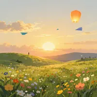 طلوع خورشید در دره