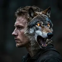 هنر انسان و گرگ