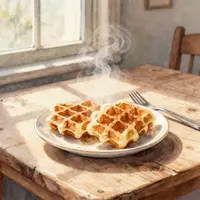 Huzurlu sabah kahvaltısı suluboya