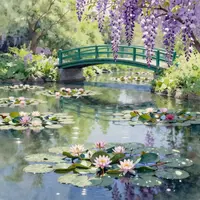 هنر برکه نیلوفر آبی