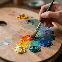 فرآیند نقاشی رنگ روغن