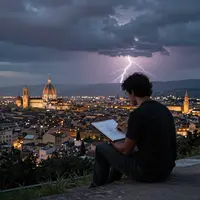 Nghệ sĩ cô đơn vẽ tranh