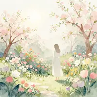 Тыныш көктемгі бақ