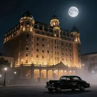 ฉากวินเทจตอนกลางคืน