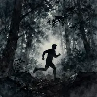 Lauf im mysteriösen Wald