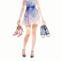 فتاة تختار حذاء