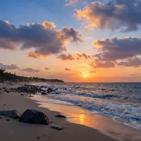 รุ่งเช้าที่ชายฝั่ง