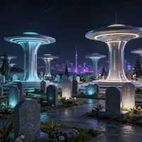 Fütüristik mezarlık