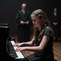 การแสดงเปียโนที่ประหม่า