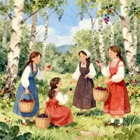 ผู้หญิงเก็บเบอร์รี่