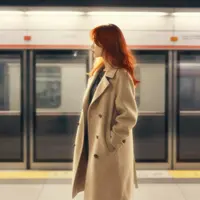 मेट्रो में महिला