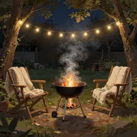 पिछवाड़े की शाम