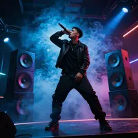 صحنه کنسرت رپ