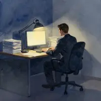 Dunkelt belysta scener