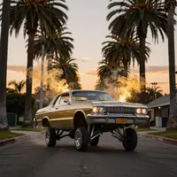 ताड़ के पेड़ों की गली