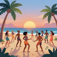 Muzik parti pantai musim panas