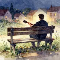 Nachtmuziek met gitaar