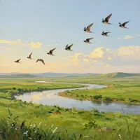 Pemandangan Lukisan Minyak