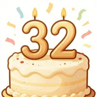 32歳の誕生日ケーキ