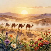 شترها در طبیعت
