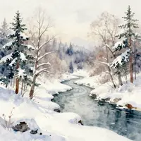 Watercolor Winter