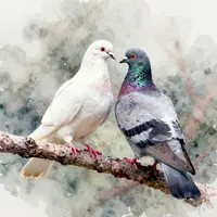 کبوترهای عاشق