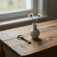 طبیعت بیجان روی میز چوبی