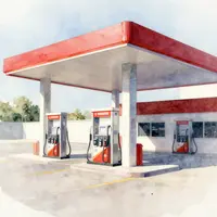 आधुनिक गैस स्टेशन