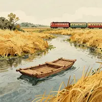 Scènes de rivière vintage