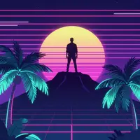 Fundo retrô anos 80