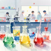 تصویرسازی آزمایشگاه شیمی