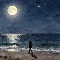 Spiaggia al chiaro di luna