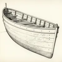 Desenho do casco do navio