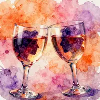 Arte coppia che festeggia