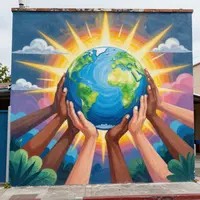 Street art muraly