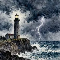 Faro nella tempesta