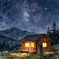 Baita romantica in montagna