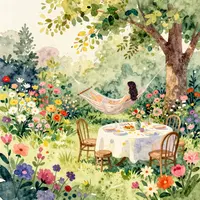 Jardim relaxante