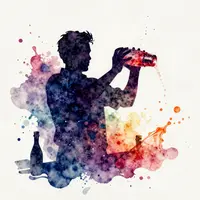 بارمن در حال مخلوط کردن کوکتل