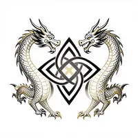 Emblemă cu dragon