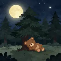 خرس تدی در حال خواب