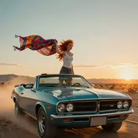 Muscle car v poušti
