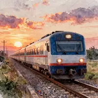 Electric Train Art