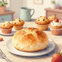 Illustration de pâtisseries